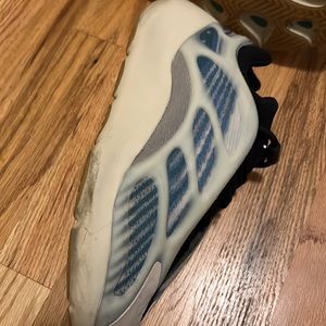 Blue and tan